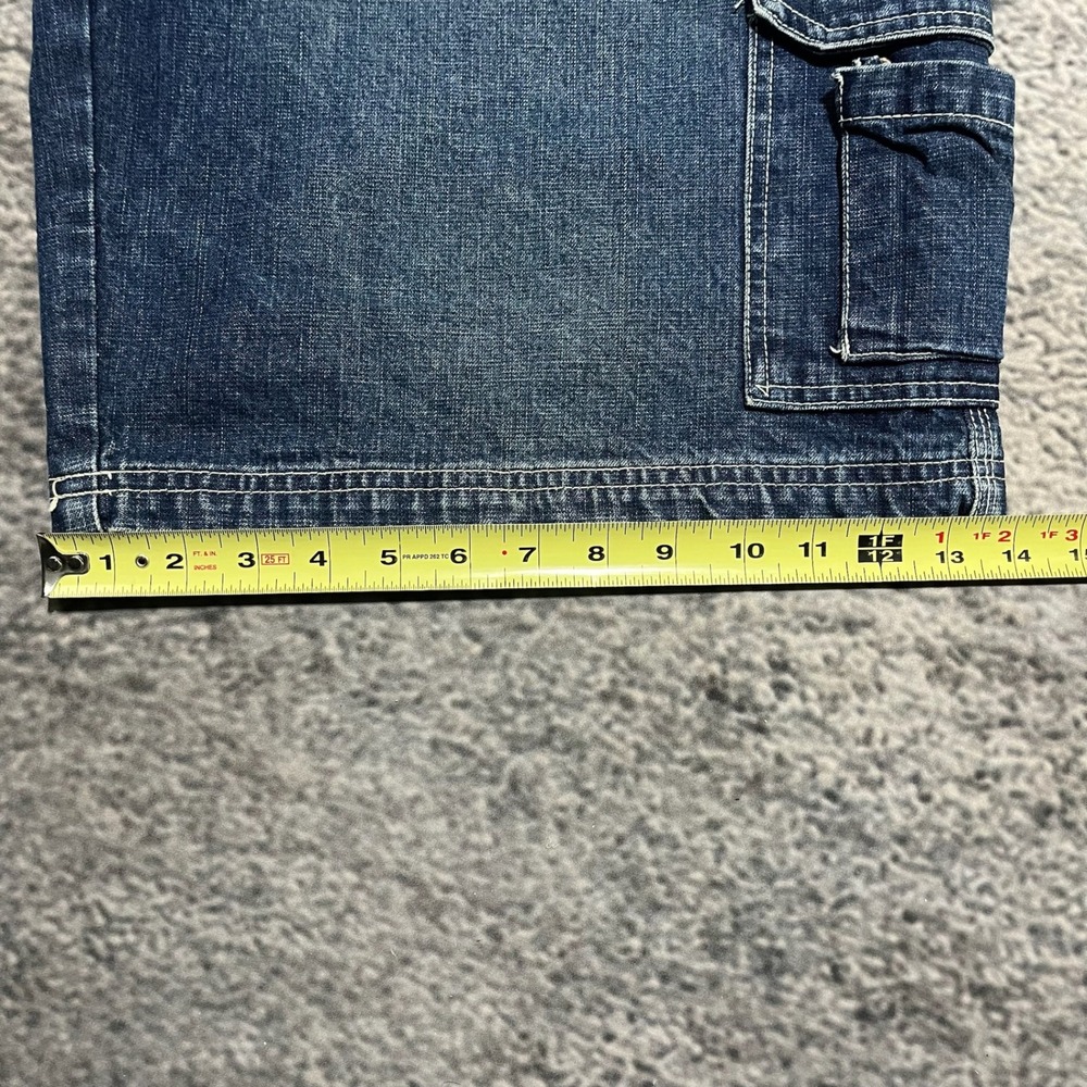 Faded Glory‎ Shorts Blue Denim Mens 36 Baggy Jorts Skater Grunge Vintage Y2K - Picture 10 of 10